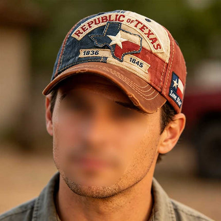 Unisex Texas Republic Baseball Cap 1836-1845 Lone Star Legacy Hat