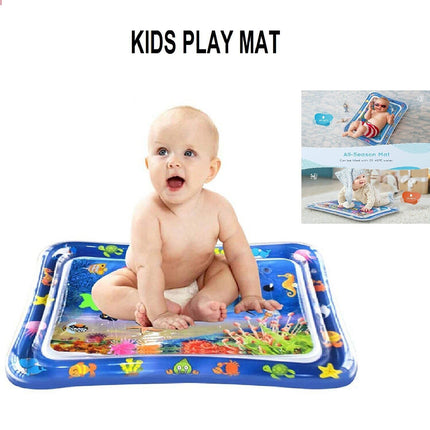 Inflatable Water Play Mat Sea World Tummy Time Fun Toddler Infant