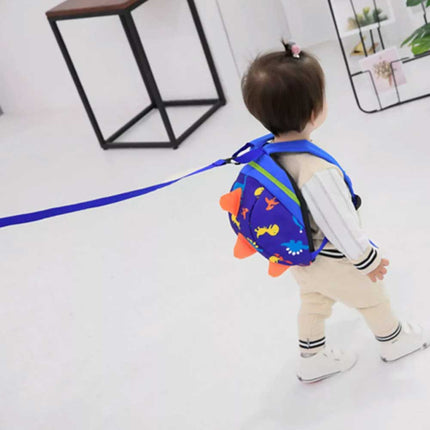 Cartoon Dinosaur Toddler Safety Harness Backpack with Strap for Kids