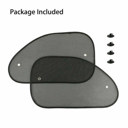 2Pcs Car Sun Shade Cover Blind Mesh Max UV Protection Rear Front Window