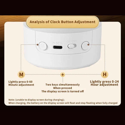 Touch Control LED Night Light with Remote & Digital Time Display Bedside