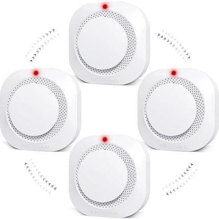 2x Fireangel Smoke & Gas Detector Alarm, Battery Powered Home Safety