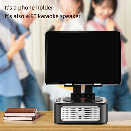 Adjustable Stand with Bluetooth Speakers for Phone & Tablet