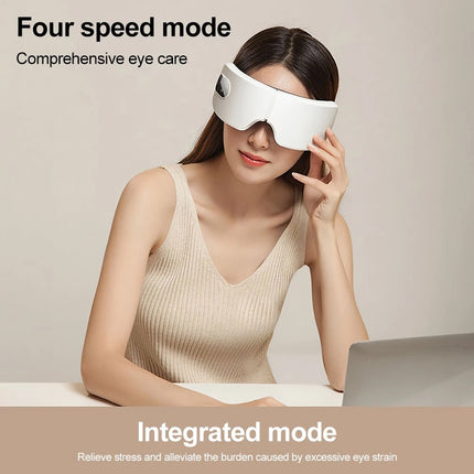 Eye Massager with Heat & Bluetooth Music – Reduce Strain, Relax