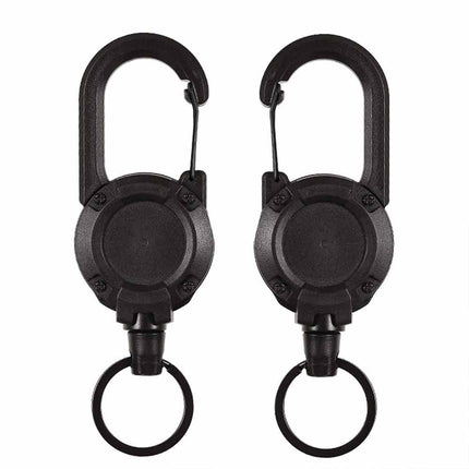 Retractable Badge Holder Keychain Heavy Duty Portable Climbing Equipment