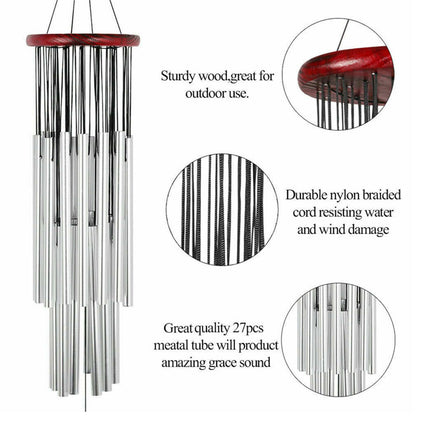 New Aluminum Tube Commemorative Wind Chime, Metal Ornament for Garden Home