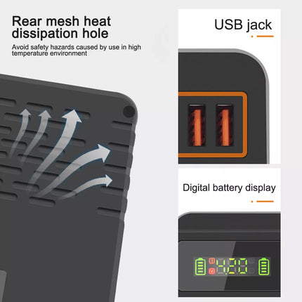 LCD Smart Battery Charger for AAA AA 9V Ni-MH Ni-CD Rechargeable