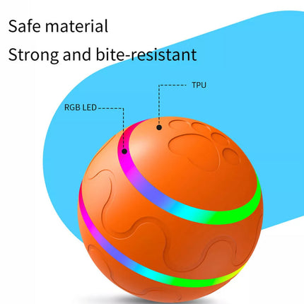 LED Interactive Pet Dog Ball Toy, Moving Roll for Puppy Training Indoor Outdoor