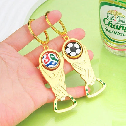2PCS 2026 World Cup Keychain Football Pendant Bottle Opener Fans
