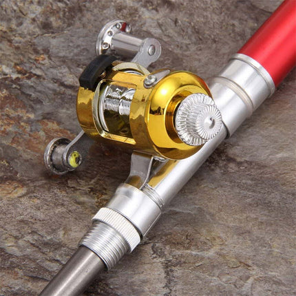 Telescopic Pen Fishing Rod Pocket Size Portable Pole and Reel Combo