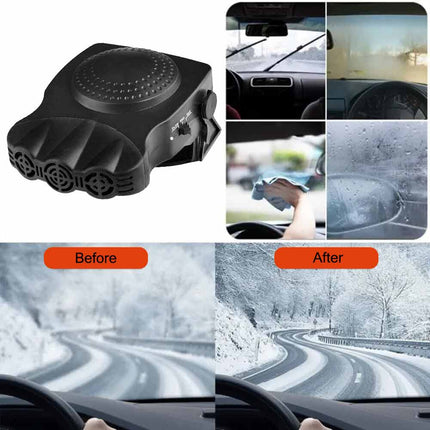 Portable 12V Car Heater 150W Electric Fan Defogger Defroster Demister