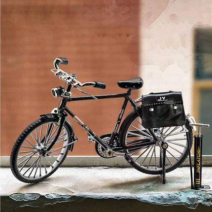 DIY Retro Mini Bicycle Alloy Model Finger Bike Simulation Miniature Toys