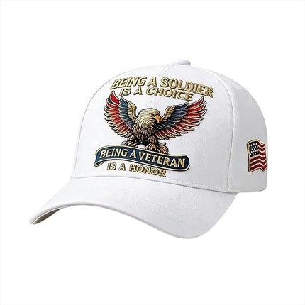 Veteran Commemorative Baseball Cap, Being a Soldier Embroidered Hat