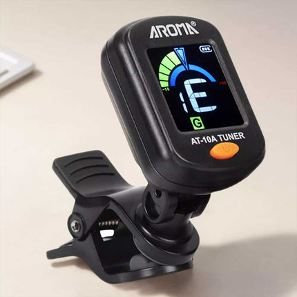 Rechargeable Digital Guitar Tuner – Clip-on Chromatic Tuner for Acoustic Guitar & Violin