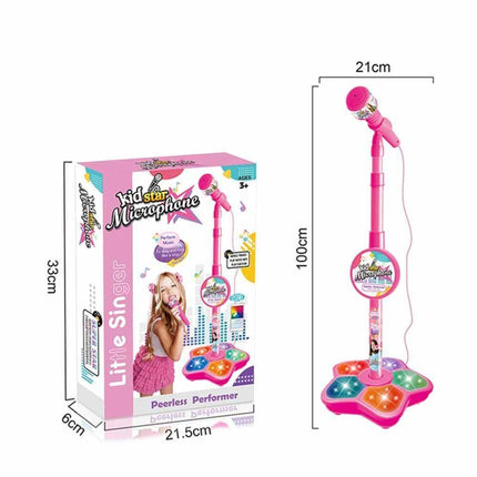 Microphone Stand Set Karaoke Toy Music Instrument Song Birthday Gift