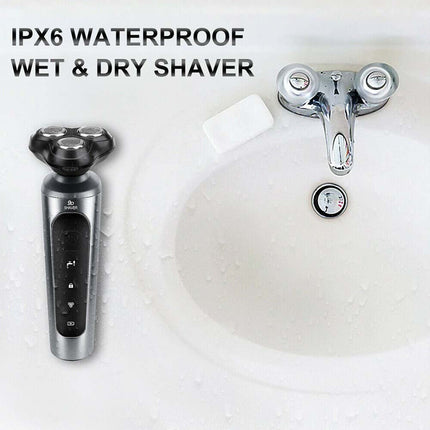Men's Cordless Electric Rotary Shaver, Wet/Dry USB Rechargeable