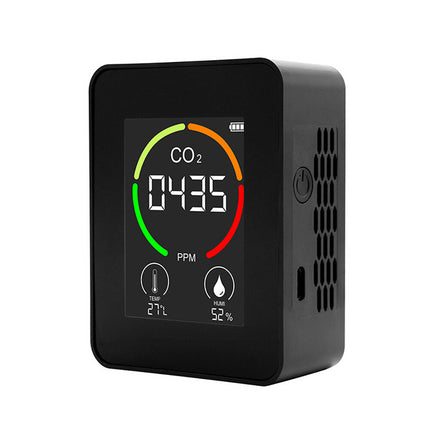 Portable 3in1 Carbon Dioxide Detector, LCD Digital Temp Humidity Meter
