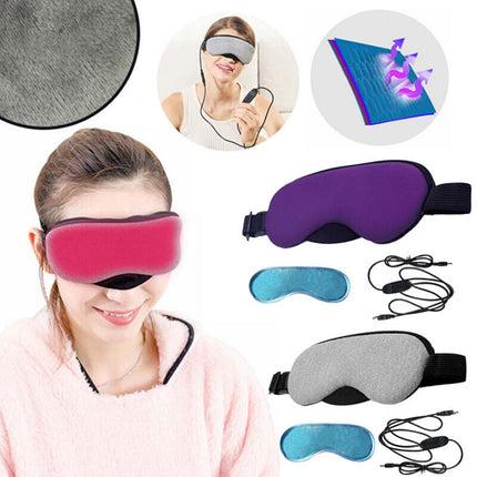 Electric USB Heated Eye Mask Warm Steam Therapy Dry Eye Relief Heating