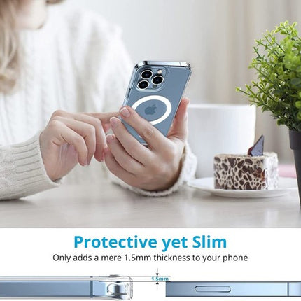 MagSafe Magnetic Shockproof Case for iPhone 14 Pro Max/Plus, Lens & Screen Protector