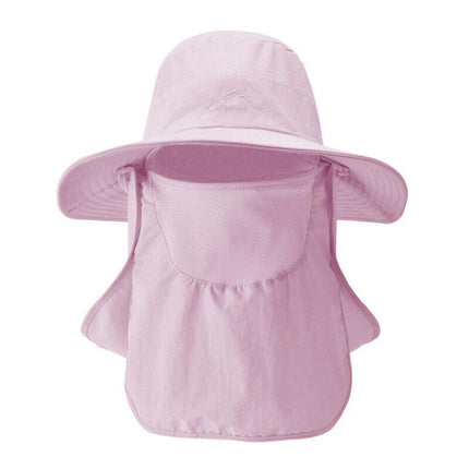 Outdoor Sun UV Protection Fishing Cap Neck Face Flap Hat Wide Brim Summer
