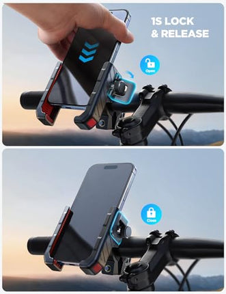 JOYROOM Bike Phone Holder, Handlebar Mount for iPhone Samsung 4.7–7"