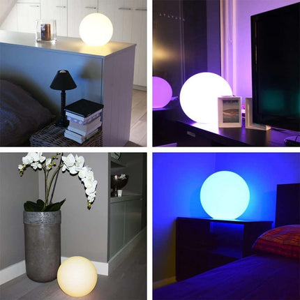 16 Color RGB LED Globe Lamp Remote Control Mood Light Night Orb 15cm
