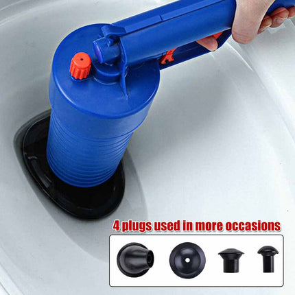 High Pressure Drain Blaster Manual Pump Plunger Sink Pipe Cleaner Tool