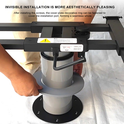Adjustable Height Lift Boat RV Table Leg - 360° Rotating Swivel Pedestal, Sturdy Design for Caravan, Camper & Boat Indoor Use