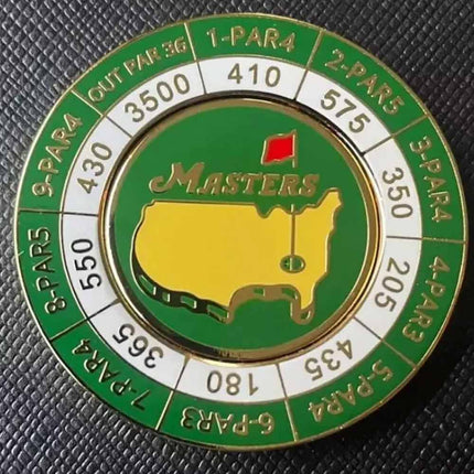 The Masters Scorecard Golf Ball Marker 2024 Tournament Coin Magnetic