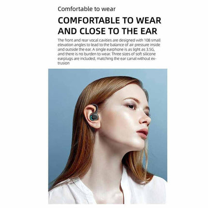 Wireless Bluetooth Headset Hands-Free Earpiece for iPhone Samsung