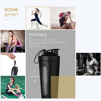 700ml Protein Shaker Cup with Scale, Milkshake Mixer Bottle for Sport