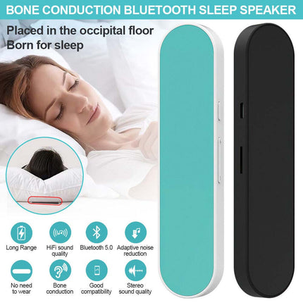 Mini Portable Bone Conduction Speaker Under Pillow Travel Sleep Aid