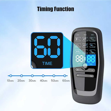 Electric Muscle Stimulator TENS Machine Back Pain Therapy Pulse Massager