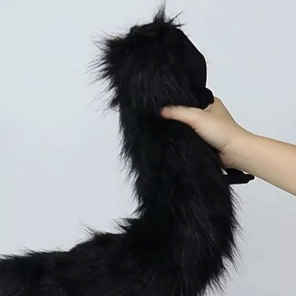 Furry Cat Fox Cosplay Mask Set Christmas Party Costume Tail Paws