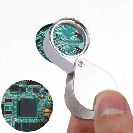 10X 20X 30X Jewelers Loupe Magnifying Glass Pocket Loop Magnifier Jewelry