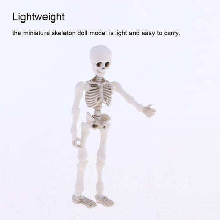 Mini Pose Skeleton Dog Animal Bones Halloween Decor Figure