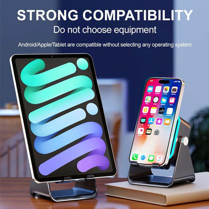 Mini Induction Speaker with Phone Stand 5 in 1 Wireless Bluetooth Audio