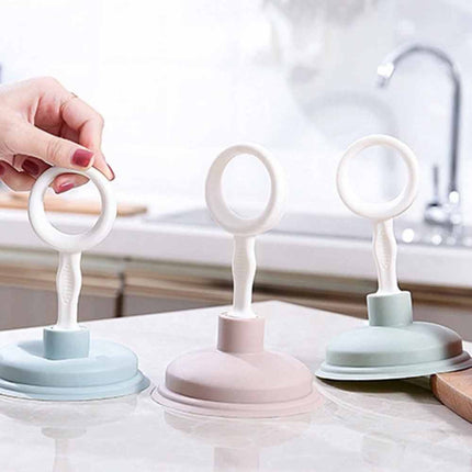 Mini Toilet Plunger & Sink Drain Unblocker, Compact Bathroom Kitchen Tool 1pc
