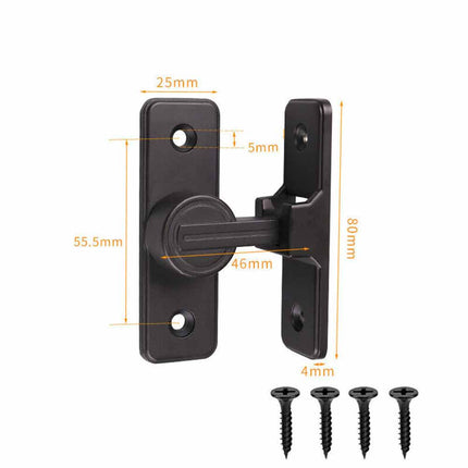 Heavy Duty 90° Barn Door Lock, Sliding Gate Latch for Barn