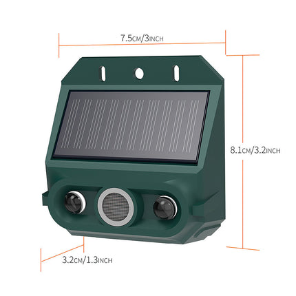 Ultrasonic Motion Sensor Pest Repeller for Cat Dog Fox Scarer Deterrent