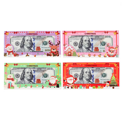 24X Mixed Christmas Money Wallet Window Envelope Cash Holder Gift Card
