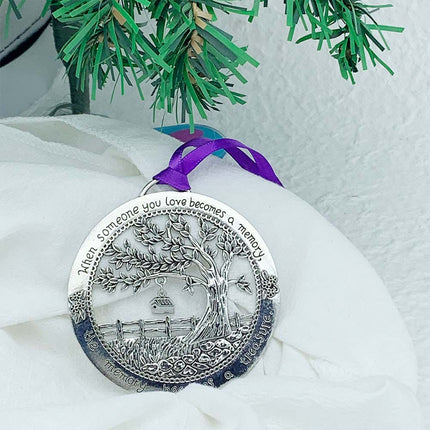 Memory Wall Tree Keepsake Hanging Metal Sign Plaque Ornament Decoration