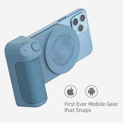 Magnetic Bluetooth Camera Shutter Hand Grip Phone Holder iPhone Android