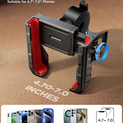 JOYROOM Bike Phone Holder, Handlebar Mount for iPhone Samsung 4.7–7"