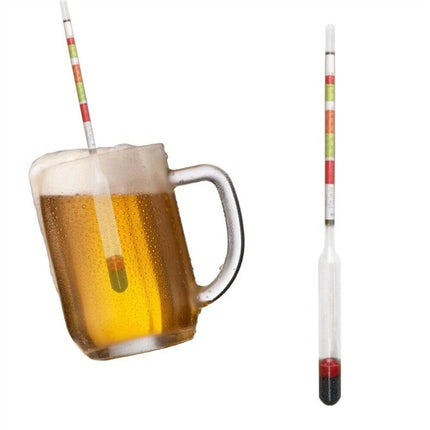 Home Brew Wine Hydrometer Set – Triple Scale Alcohol Tester & Test Jar