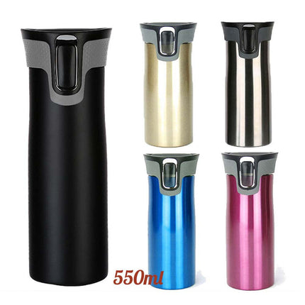 550ml Stainless Steel Thermal Bottle Travel Mug Portable Coffee Cup