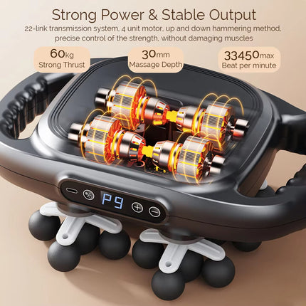 22-Head Body Massage Gun, High-Frequency Vibration Fascia Muscle Massager AU