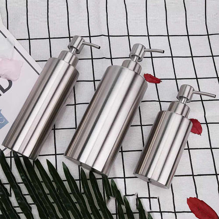 Stainless Steel Refillable Soap Dispenser for Shower & Kitchen