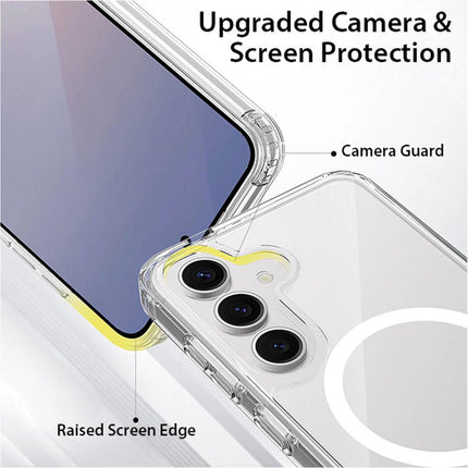 For Galaxy S25 Series: Crystal Clear Magsafe Compatible Case