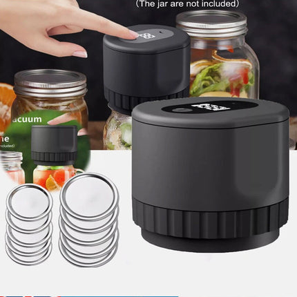 Electric Vacuum Sealer Kit for Mason Jars, Automatic Lids Sealer